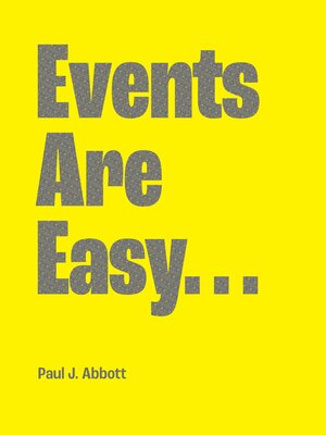 cover image of Events Are Easy...